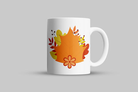 Bunch of colorful fall leaves and flowers Sublimation design Sublimation LaBelezoka 
