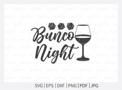 Bunco night Svg, Dice Svg File, Bunco Svg, Bunco monogram, Piece love Bunco Svg, Casino clip art, Bunco Heartbeat, Bunco silhouette SVG Dinvect 