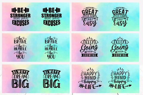 Bundle 36 mug sublimation designs with motivational quotes Sublimation Marilakits 