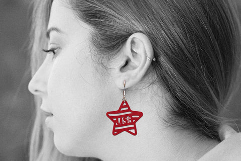 Bundle | 4th of July Earrings SVG zafrans studio 