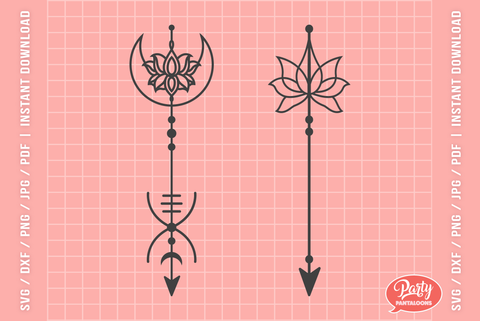 Bundle Boho Arrows SVG | Svg Dxf Png Pdf SVG Partypantaloons 