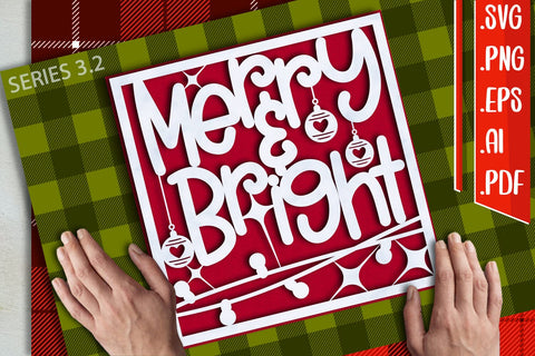 BUNDLE | Christmas Card 3 - svg eps ai png pdf SVG zafrans studio 