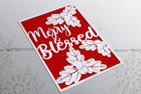 BUNDLE | Christmas Card 4 - svg eps ai png pdf SVG zafrans studio 