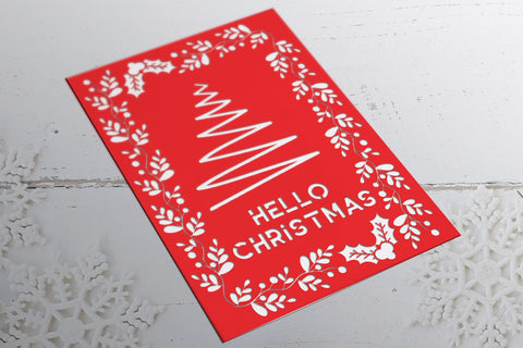 BUNDLE | Christmas Card 5 - svg eps ai png pdf SVG zafrans studio 