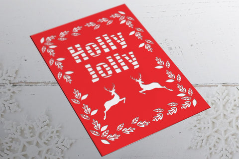 BUNDLE | Christmas Card 5 - svg eps ai png pdf SVG zafrans studio 