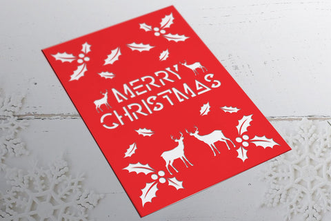 BUNDLE | Christmas Card 5 - svg eps ai png pdf SVG zafrans studio 