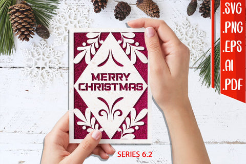 BUNDLE | Christmas Card 6 - svg eps ai png pdf SVG zafrans studio 