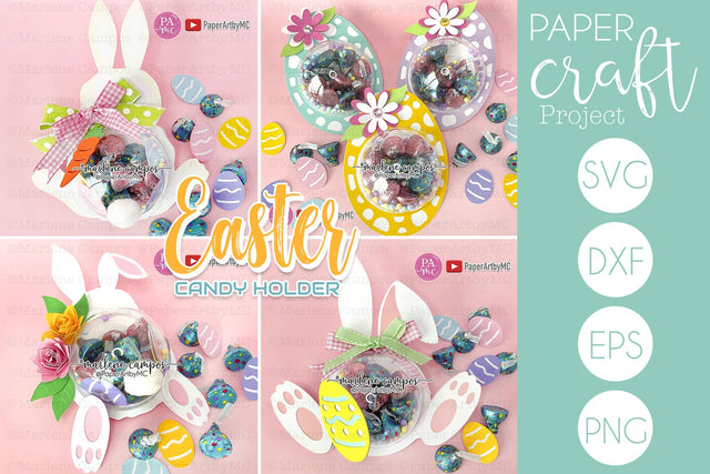 BUNDLE Easter Candy Holder Dome | Cut Files SVG Marlene Campos 