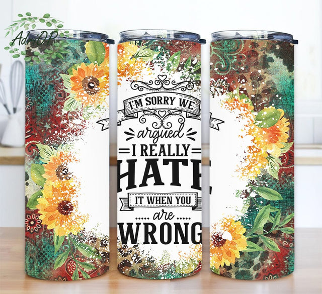 Bundle Funny Sarcastic Western 20oz Skinny Tumbler Png, Leopard Sunflower Tumbler Png, Floral Tumbler, Leopard Tumbler Png Sublimation AdriOP 