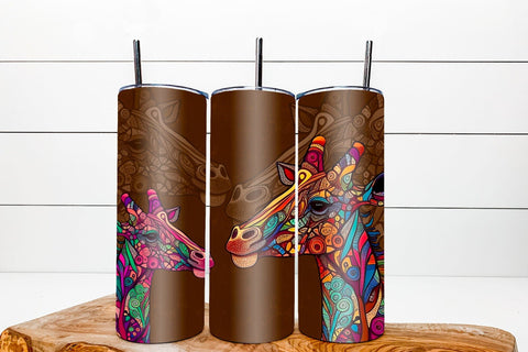 Bundle Giraffe tumbler wrap. Giraffe sublimation tumbler png Sublimation Angelina Semenova 