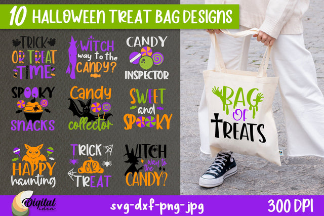 Bundle Halloween Treat Bags SVG. Halloween design SVG. SVG Evgenyia Guschina 