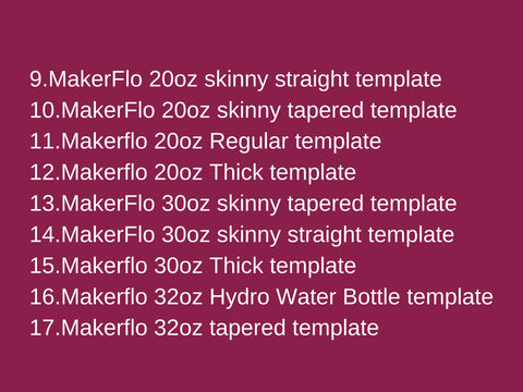 MakerFlo 32oz Hydro Water Bottle - Sublimation