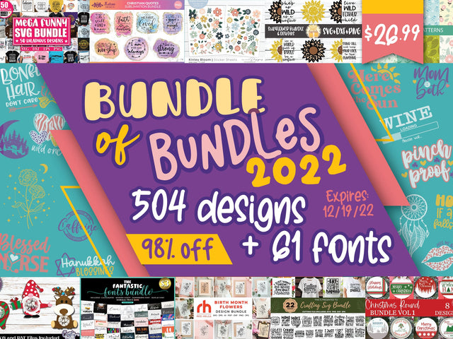 Bundle of Bundles 2022 Bundle So Fontsy Design Shop 