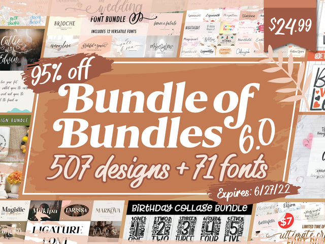 Bundle of Bundles 6.0 Bundle So Fontsy Design Shop 