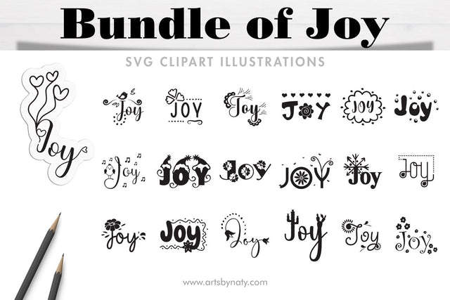 Bundle of Joy SVG clipart illustrations. SVG Arts By Naty 