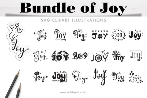 Bundle of Joy SVG clipart illustrations. SVG Arts By Naty 
