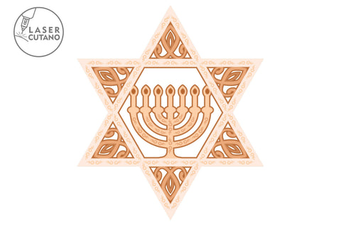 Bundle STARs of DAVID SVG LaserCutano 