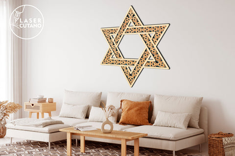 Bundle STARs of DAVID SVG LaserCutano 