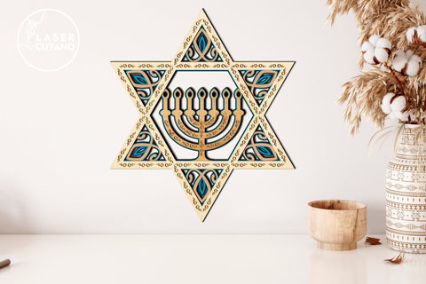 Bundle STARs of DAVID SVG LaserCutano 
