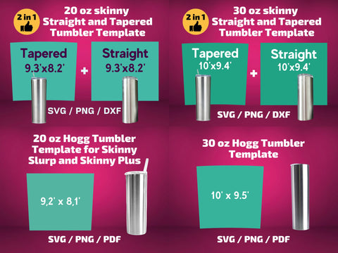 Hogg 20 oz skinny straight tumbler template - So Fontsy