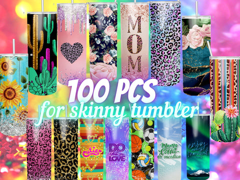 Bundle Tumbler Wrap 20oz skinny tumbler wrap sublimation Sublimation BambinaCreations 