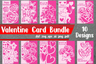 Bundle | Valentine's card-svg dxf eps ai png pdf SVG zafrans studio 