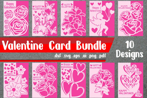 Bundle | Valentine's card-svg dxf eps ai png pdf SVG zafrans studio 