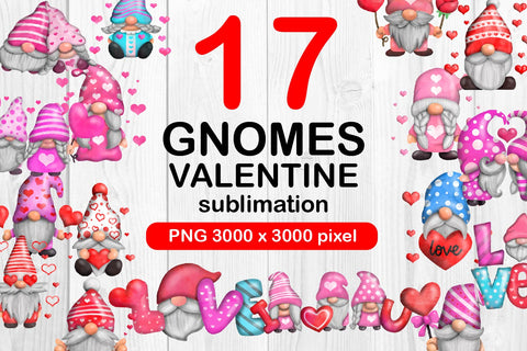 bundles valentine gnomes PNG sublimation SVG dadan_pm 
