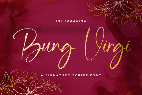 Bung Virgi - Signature Script Font Font StringLabs 