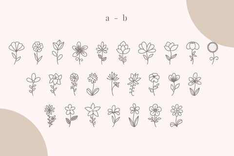 Bungaku - Dingbat Font Font Masyafi Studio 