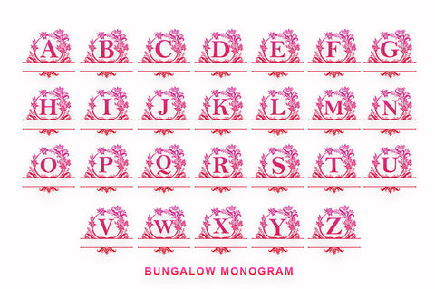 Bungalow Monogram SVG George Studios 