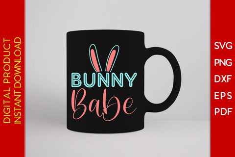 Bunny Babe Easter Sunday SVG PNG PDF Cut File SVG Creativedesigntee 