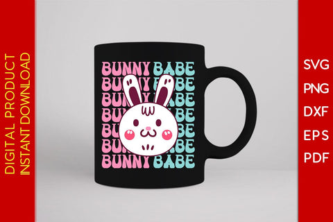 Bunny Babe Porch Sign Easter Sunday SVG PNG PDF Cut File SVG Creativedesigntee 