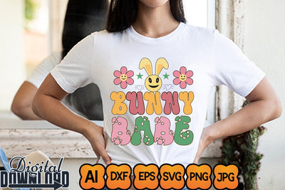 Bunny Babe Retro Easter SVG Design SVG Newmockups 