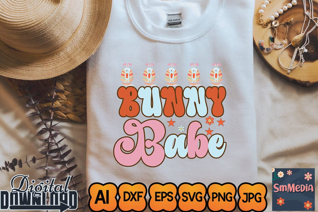 Bunny Babe,Easter quotes, Easter Bunny svg, Easter Egg svg, Easter png, Spring svg, Cut Files for Cricut SVG Newmockups 