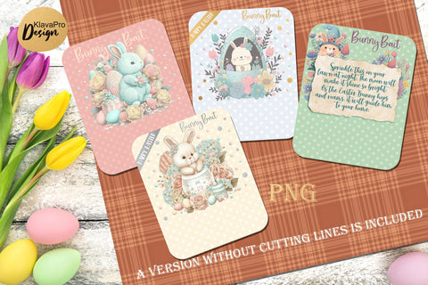 Bunny Bait Cards Bundle | Printable PNG Cards 3D Paper Klava P 