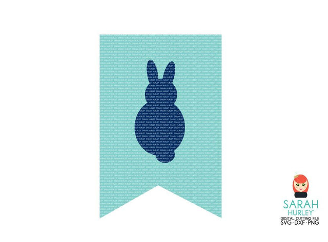 Bunny Banner SVG Sarah Hurley 