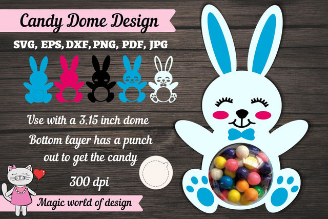 Bunny boy Candy Dome svg, 3d svg cut file SVG Magic world of design 