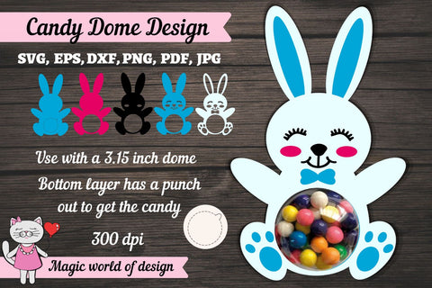 Bunny boy Candy Dome svg, 3d svg cut file SVG Magic world of design 