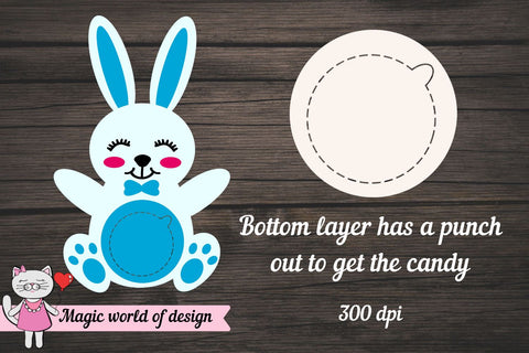 Bunny boy Candy Dome svg, 3d svg cut file SVG Magic world of design 