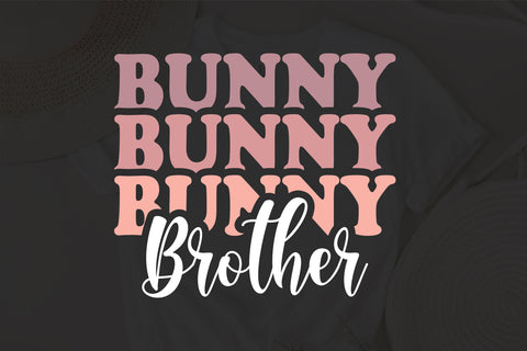 Bunny Brother svg, Easter Brother Shirt Svg, Bunny Girl Svg, Happy Easter Svg, Bunny Svg, Easter Svg, Easter Bunny Svg, Retro Easter Svg, png dxf SVG Fauz 
