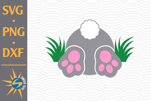Bunny Bum SVG, PNG, DXF Digital Files Include SVG SVGStoreShop 