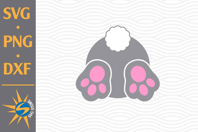 Bunny Bum SVG, PNG, DXF Digital Files Include SVG SVGStoreShop 