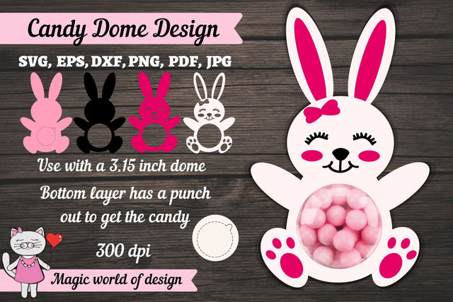 Bunny Candy Dome svg, 3d svg cut file SVG Magic world of design 
