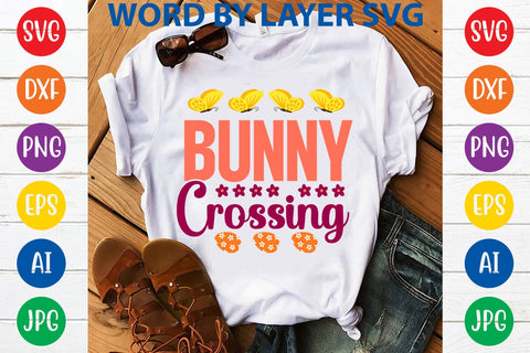 Bunny Crossing SVG Design SVG Rafiqul20606 