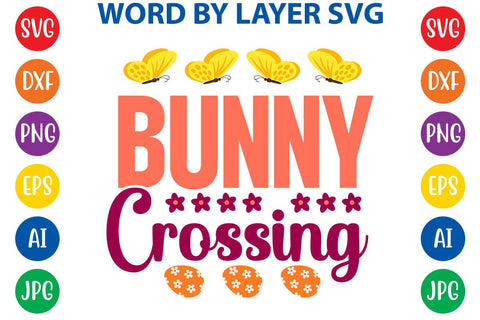 Bunny Crossing SVG Design SVG Rafiqul20606 