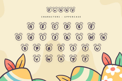 Bunny - Cute Display Font Font Alpaprana Studio 
