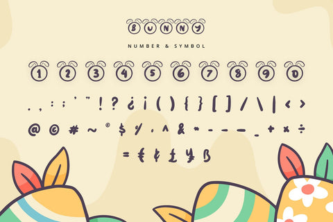 Bunny - Cute Display Font Font Alpaprana Studio 