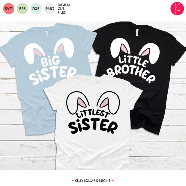 Bunny Ear Family Pack SVG Kelly Lollar Designs 