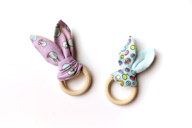 Bunny Ear Teether ITH Applique Embroidery Embroidery/Applique Designed by Geeks 